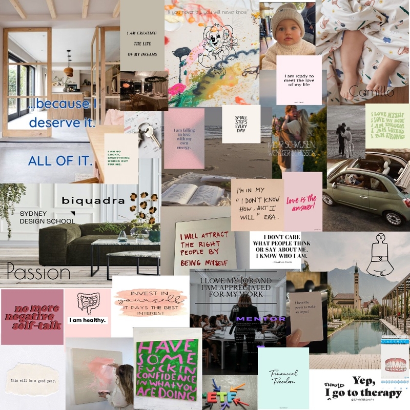 My Vision Board 2025 Mood Board by Michelle on Style Sourcebook