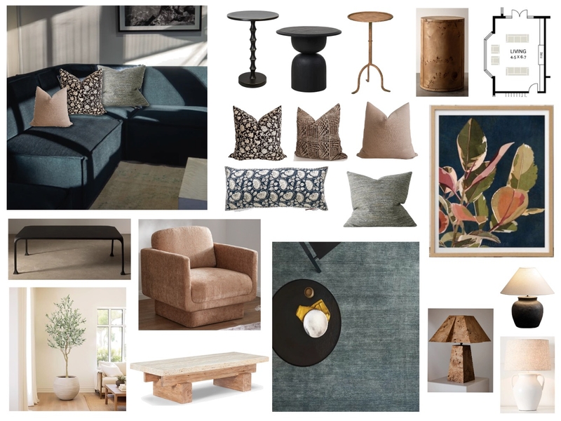 Hunters Hill - Lounge opt. 1 Mood Board by ONE CREATIVE on Style Sourcebook