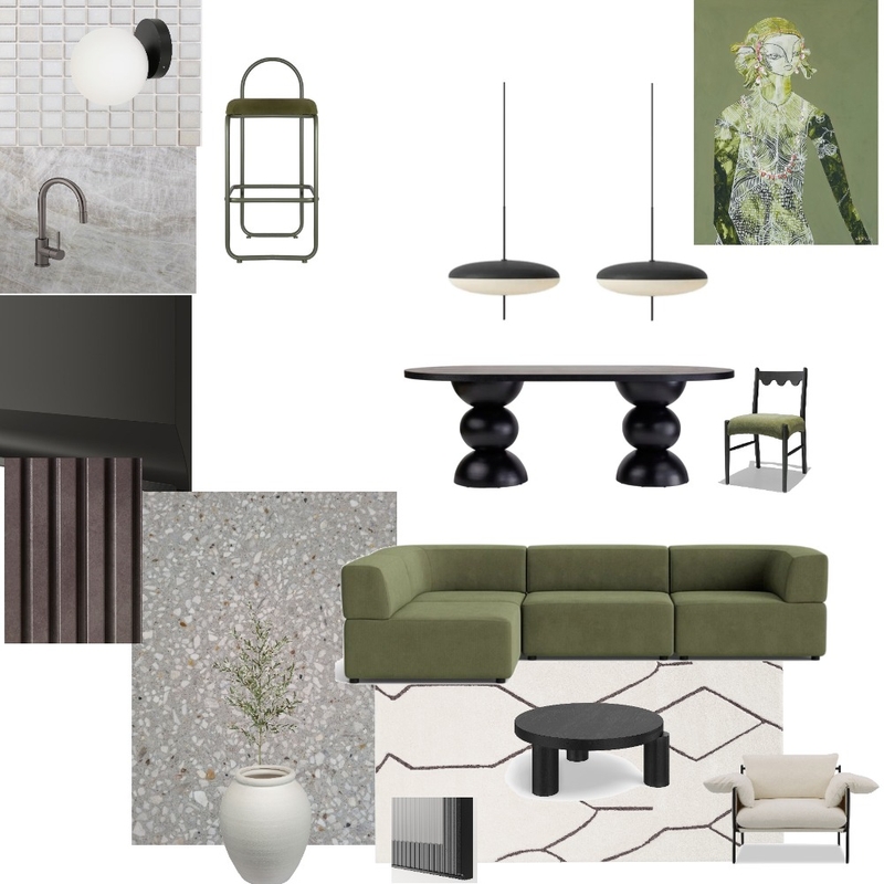 Lounge green sofa - dark Mood Board by JessSib on Style Sourcebook