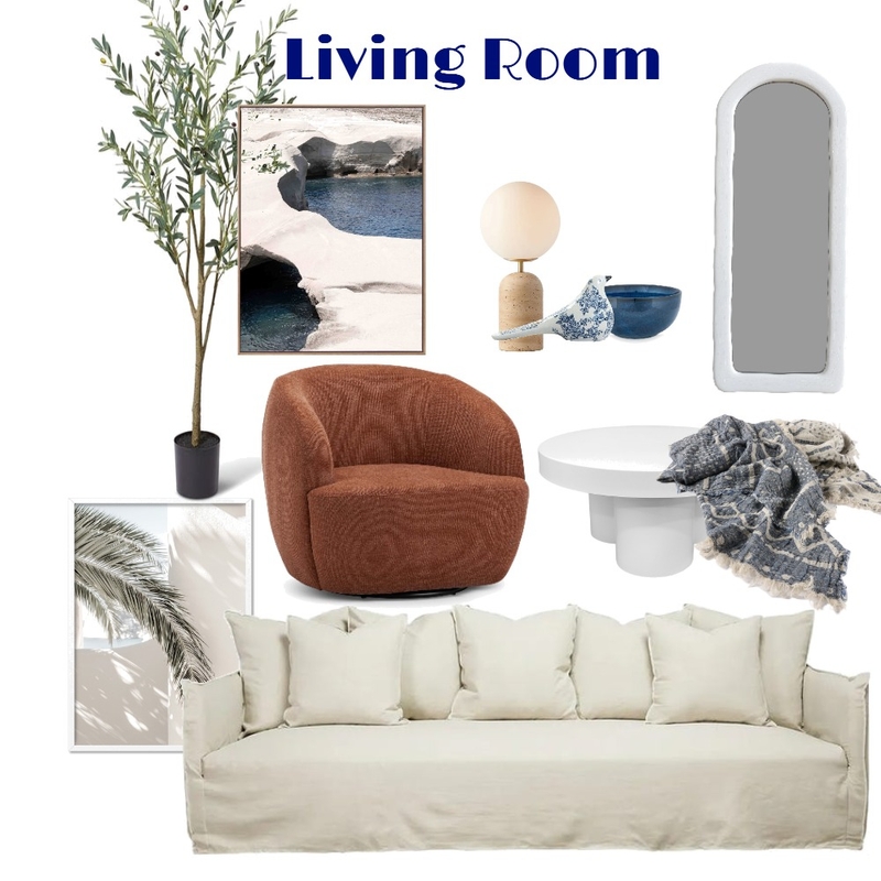 Mediterranean Mood Board - Living Room Mood Board by anitamcrae on Style Sourcebook