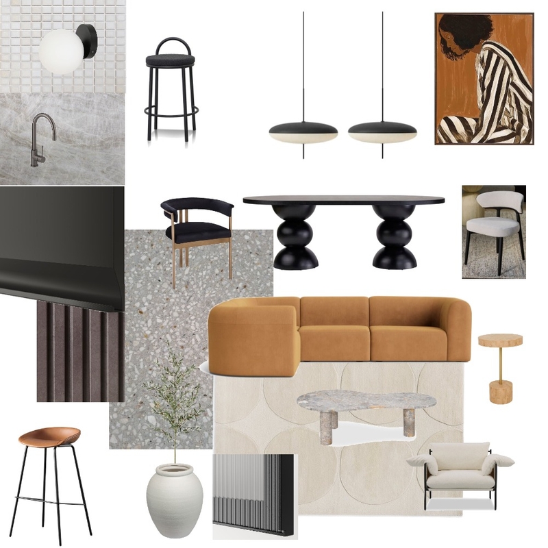 Lounge orange sofa - dark v2 Mood Board by JessSib on Style Sourcebook