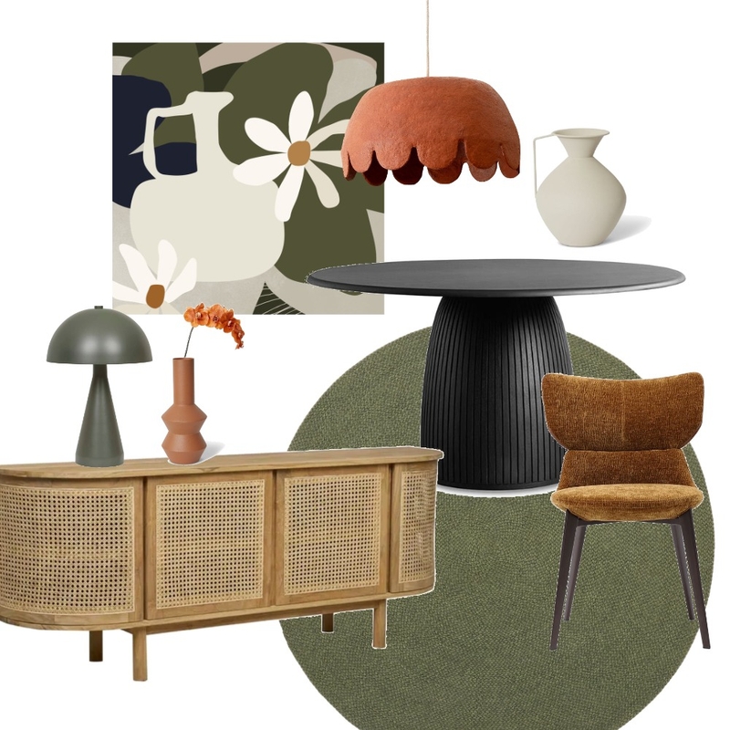 Mid Century Color Pop Dining Moodboard Mood Board by Look Styling Co. on Style Sourcebook