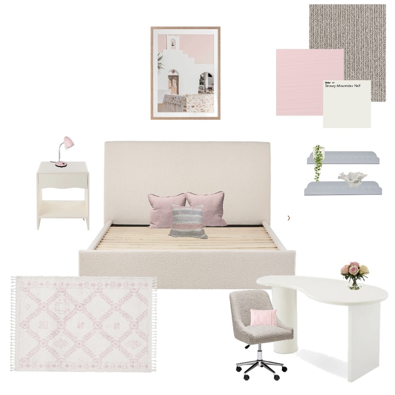 Mt Pleasant Pink bedroom version 2 Mood Board by Amanda Lee Interiors on Style Sourcebook