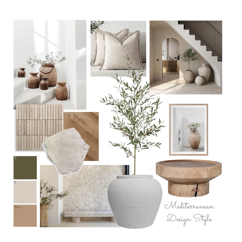 Mediterranean Design Style Mood Board by nicole.kaitlin on Style Sourcebook