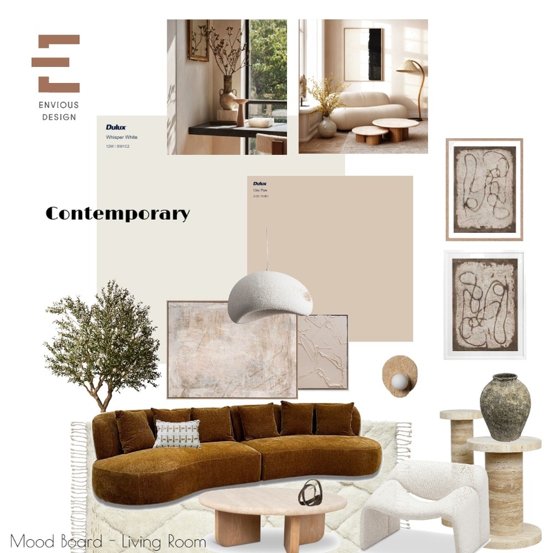 Mood Boad - Living Room Final Mood Board by Fouad on Style Sourcebook