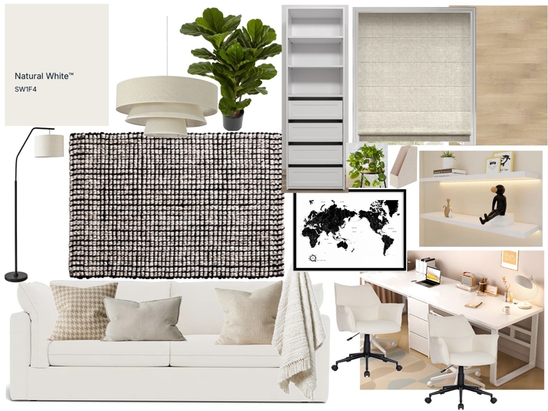Home Office Sample Board Mood Board by Rochelleshaw on Style Sourcebook
