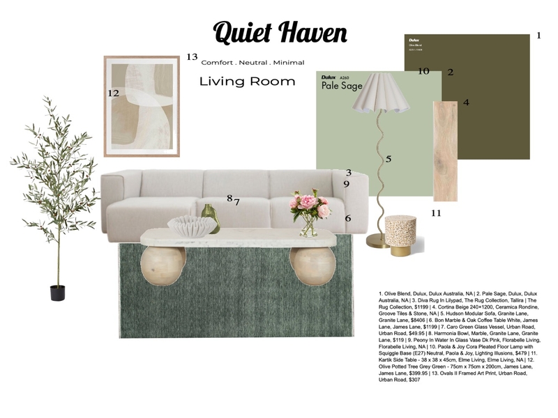 Quiet Haven Mood Board by BaileyWhite on Style Sourcebook
