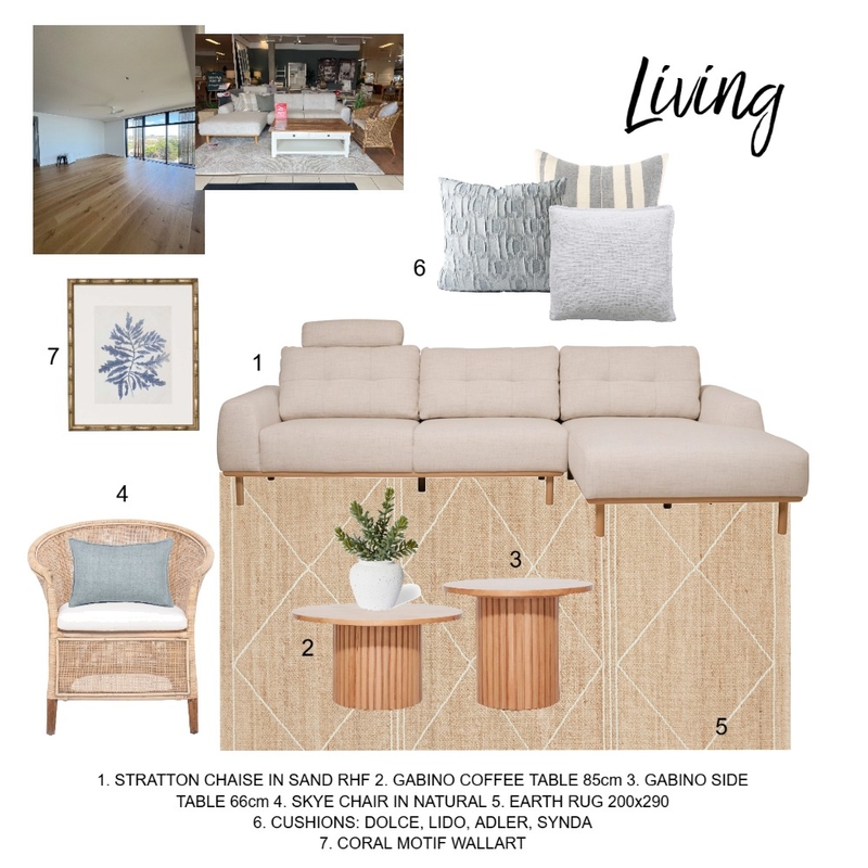 Living - The Beachfront Buddina Mood Board by Oz Design on Style Sourcebook