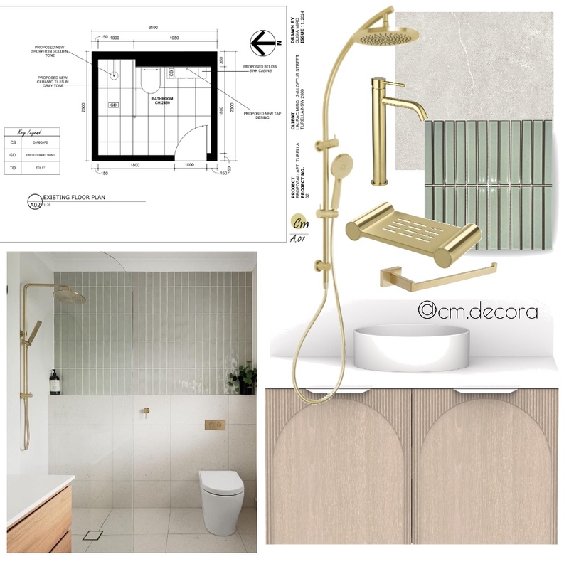 Bathroom Apt TURELLA Mood Board by Cm decora on Style Sourcebook