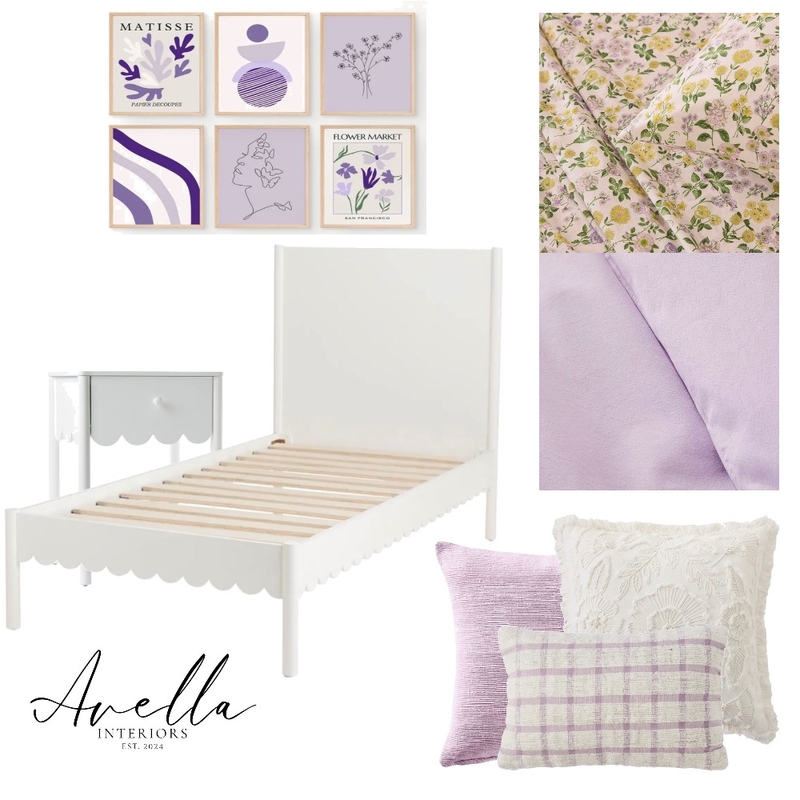 Girl’s Room - purple Mood Board by Avella Interiors on Style Sourcebook