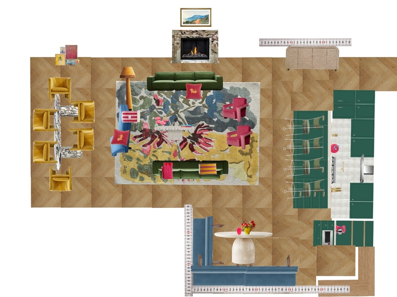 Great Room Space Planning Scale Mood Board by dl2407 on Style Sourcebook