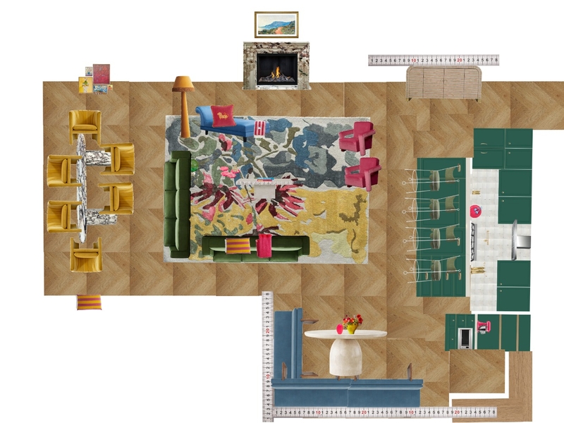Great Room Space Planning Scale Mood Board by dl2407 on Style Sourcebook