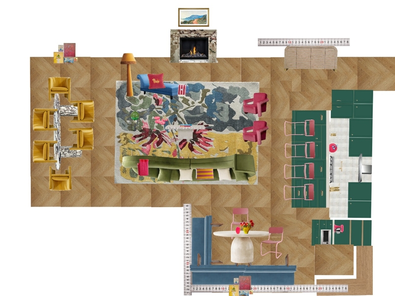 Great Room Space Planning Scale Mood Board by dl2407 on Style Sourcebook