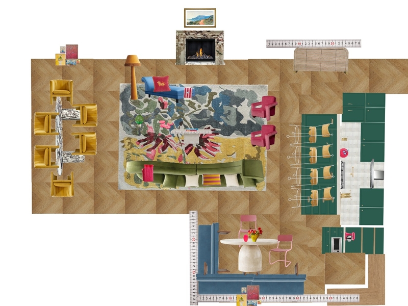 Great Room Space Planning Scale Mood Board by dl2407 on Style Sourcebook