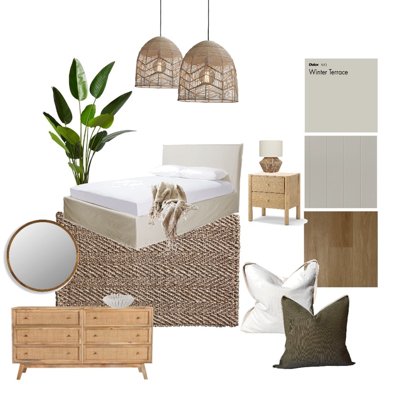 Bedroom 1 concept board Mood Board by juliettebea on Style Sourcebook