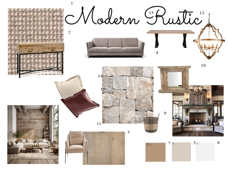 Modern Rustic Mood Board by shagen1972 on Style Sourcebook