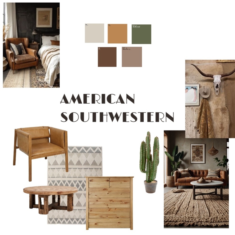 American Southwestern Style Mood Board by isadoracarvalho on Style Sourcebook