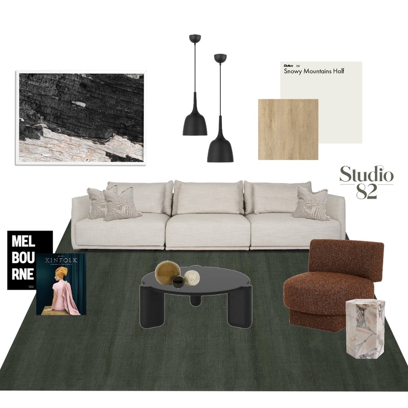 Living Room Mood Board by Studio 82 Interior Design on Style Sourcebook