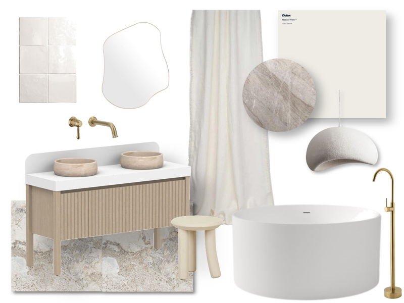 Tonal Bathroom Mood Board by Muse Design Co Interior Design on Style Sourcebook