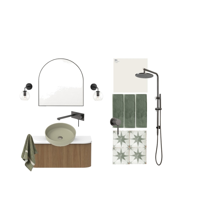 Earthen Oasis Bathroom Mood Board by First Page Design on Style Sourcebook