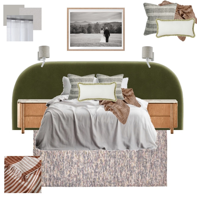 Eclectic Bedroom Interior Design Mood Board by Eliza Grace Interiors