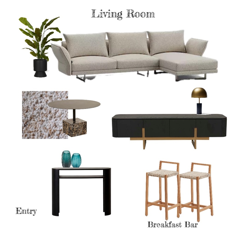 Living Room Breakfast Bar Entry - Perth CBD apartment Mood Board by Jennypark on Style Sourcebook