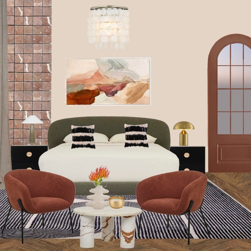 Cosy modern feminine meets masculine bedroom Mood Board by AKLIVITI interiors on Style Sourcebook