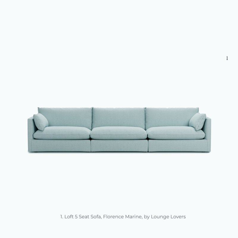 Light Blue Sofa Mood Board by Ronja Bahtiyar Art on Style Sourcebook