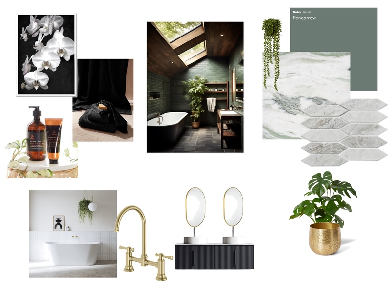 Moody bathroom Mood Board by Soonix13 on Style Sourcebook