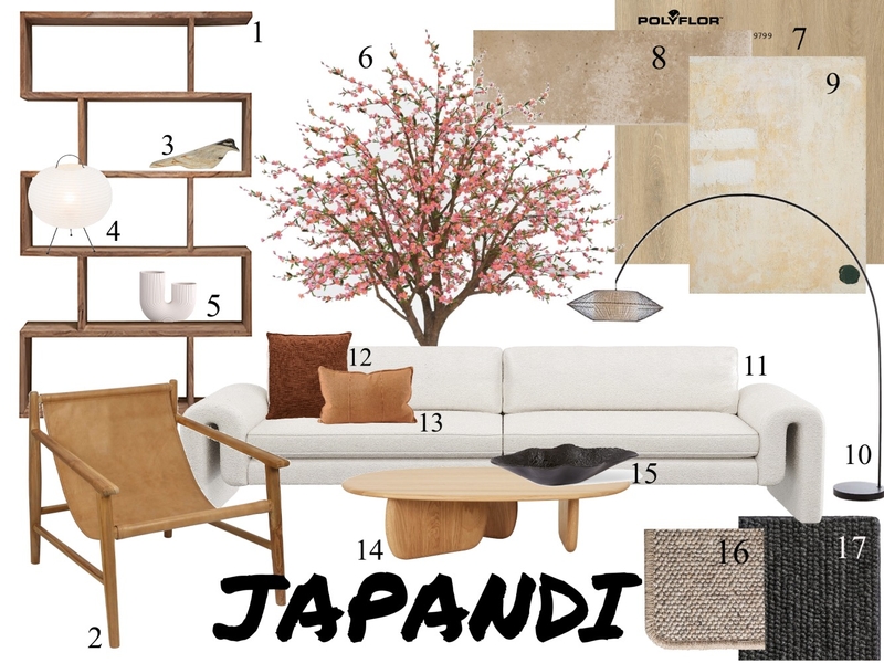 Japandi Assignment 3A Mood Board by Ginah on Style Sourcebook
