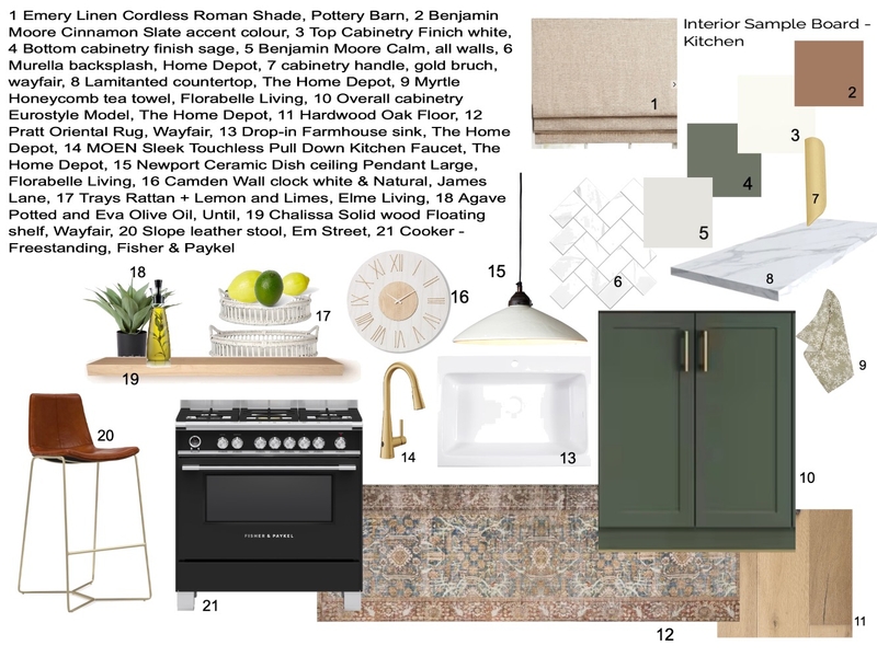 Kitchen - sample board assignment Mood Board by LyneRobi on Style Sourcebook