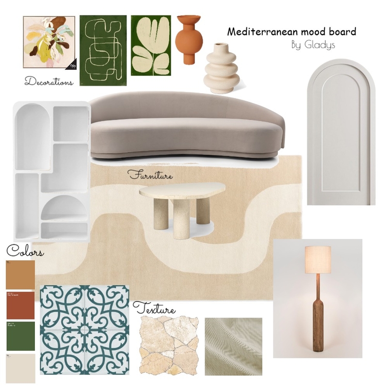 Mediterranean Mood Board Mood Board by Medesse on Style Sourcebook