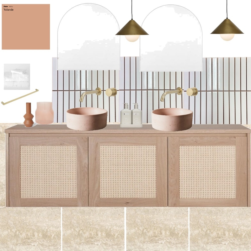 Pink Bathroom Mood Board by Groove Tiles & Stone on Style Sourcebook