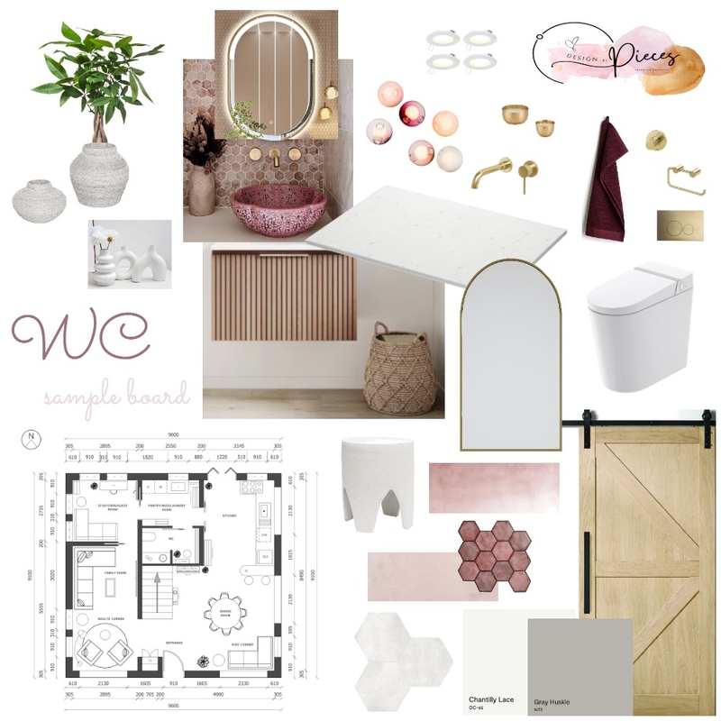 Assign 9 - Sample Board - WC Mood Board by design.by.pieces on Style Sourcebook