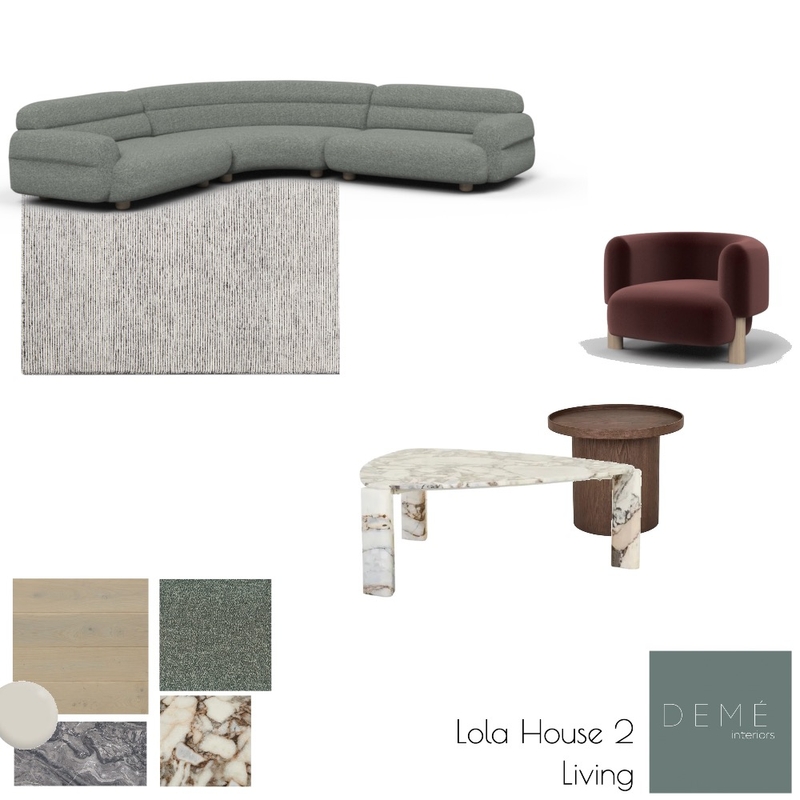 Lola House 2 Living Mood Board by Demé Interiors on Style Sourcebook
