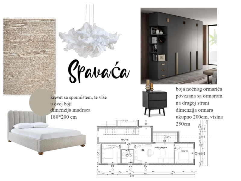Spavaća soba opis Interior Design Mood Board by vesna1705