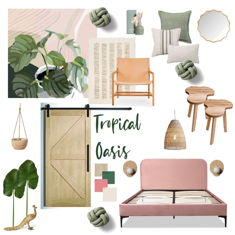 Tropical Oasis Bedroom Mood Board by Little Artichoke on Style Sourcebook