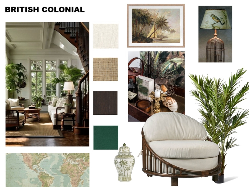 British Colonial Design Mood Board Mood Board by cristinacarmela on Style Sourcebook