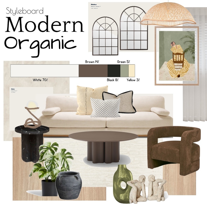 Modern Organic Style Board Mood Board by saskiafisher on Style Sourcebook
