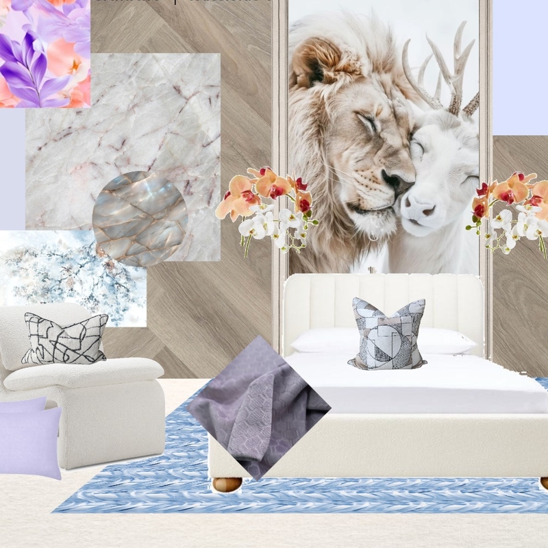 Playful Pastel Farmhouse bedroom Mood Board by SilverOwl on Style Sourcebook