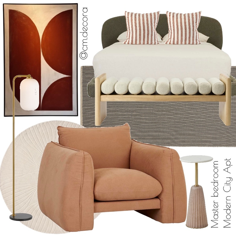 Master bedroom Modern City Apartment Mood Board by Cm decora on Style Sourcebook