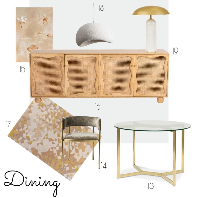 Visual Item Schedule - Dining Room Mood Board by elements interior styling on Style Sourcebook