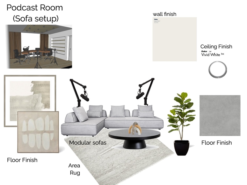 podcast lounge set up Mood Board by aoagq on Style Sourcebook