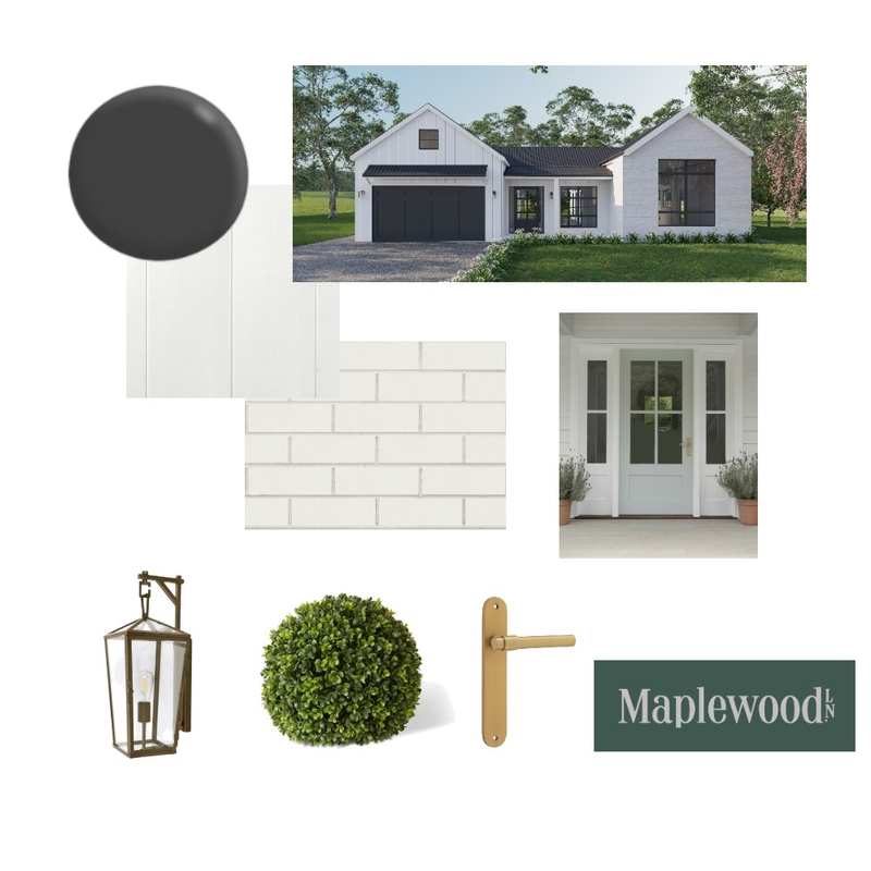 Magnolia Farmhouse Exterior Mood Board by Maplewood Lane on Style Sourcebook