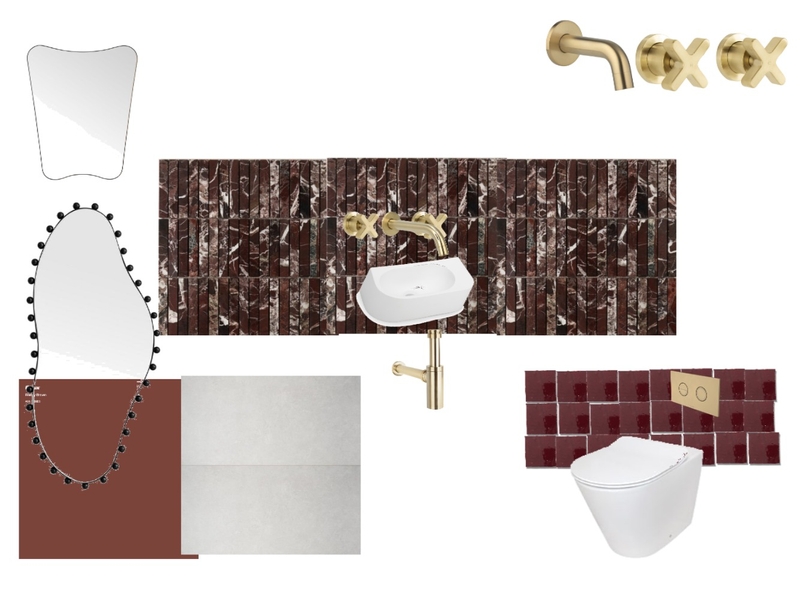 Powder Room moody Mood Board by chilmg on Style Sourcebook