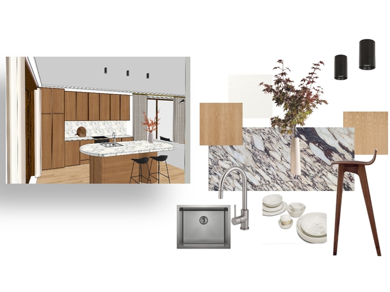 Kitchen Sample Board Mood Board by ariapilgrim on Style Sourcebook