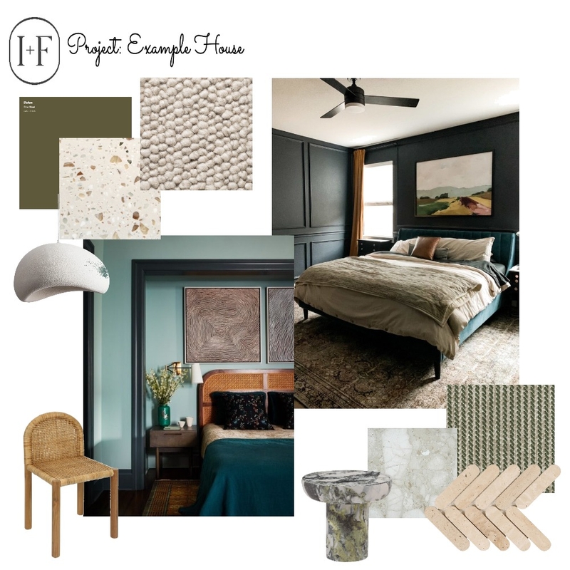 Example Mood Board by Ivy + Finch Design on Style Sourcebook