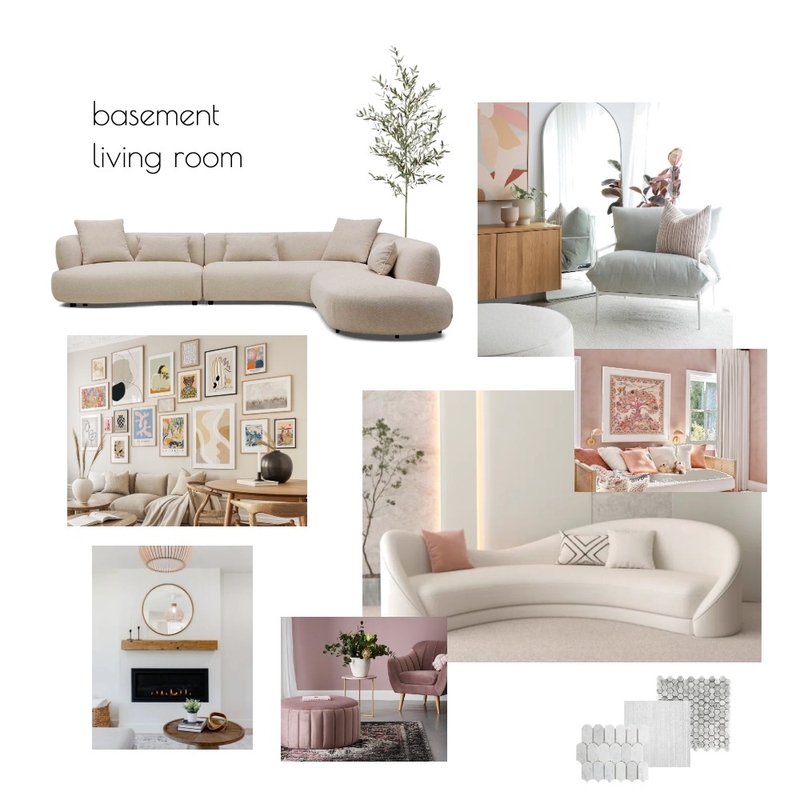 IDI - Assign #10 - Mood Board - Basement Living Room Mood Board by design.by.pieces on Style Sourcebook