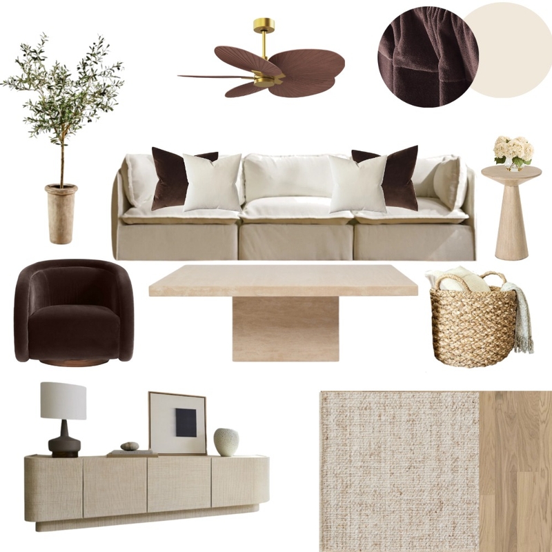 Sample Board - Living Room Mood Board by brookekad on Style Sourcebook