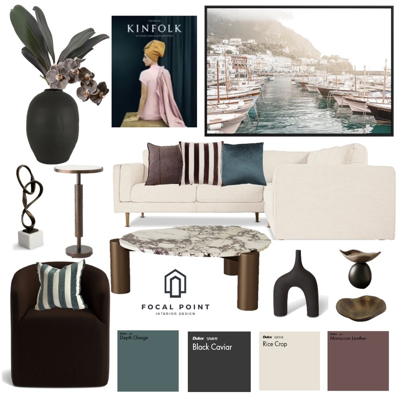 Chocolate Burgundy and Jade Lounge Mood Board by Focal Point Interior on Style Sourcebook